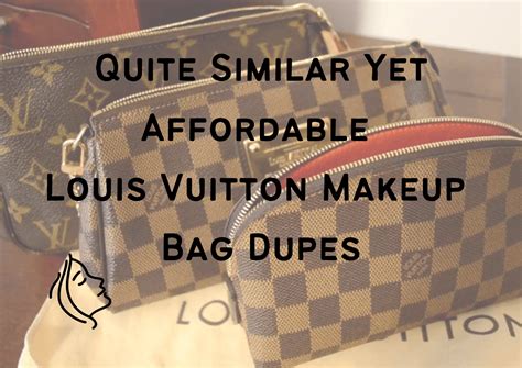 dupe louis vuitton makeup bag|louis vuitton bags look alike.